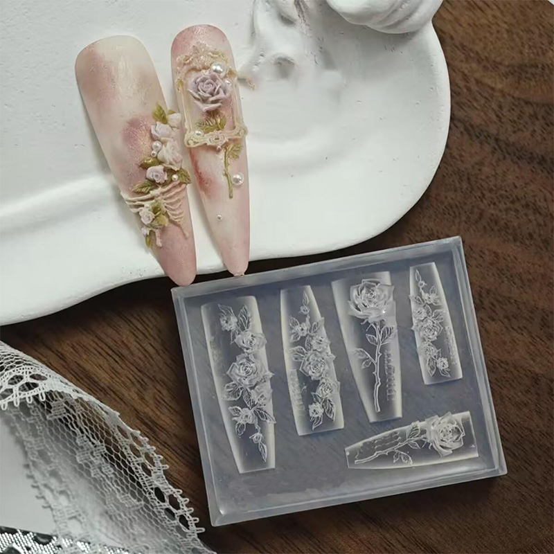 Nail Art Zone - Z. Moldes de silicona flexibles para