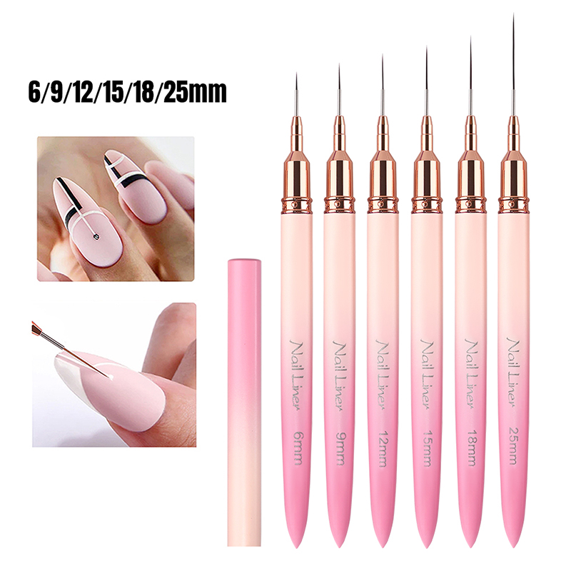 Nail Art Zone - Sweet-Z, 6 uds., pincel delineador para
