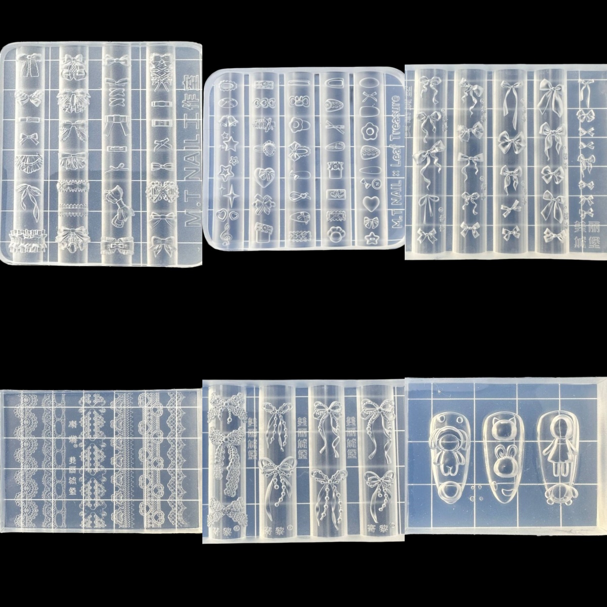 Nail Art Zone - Molde de Silicona 3D con Diseño