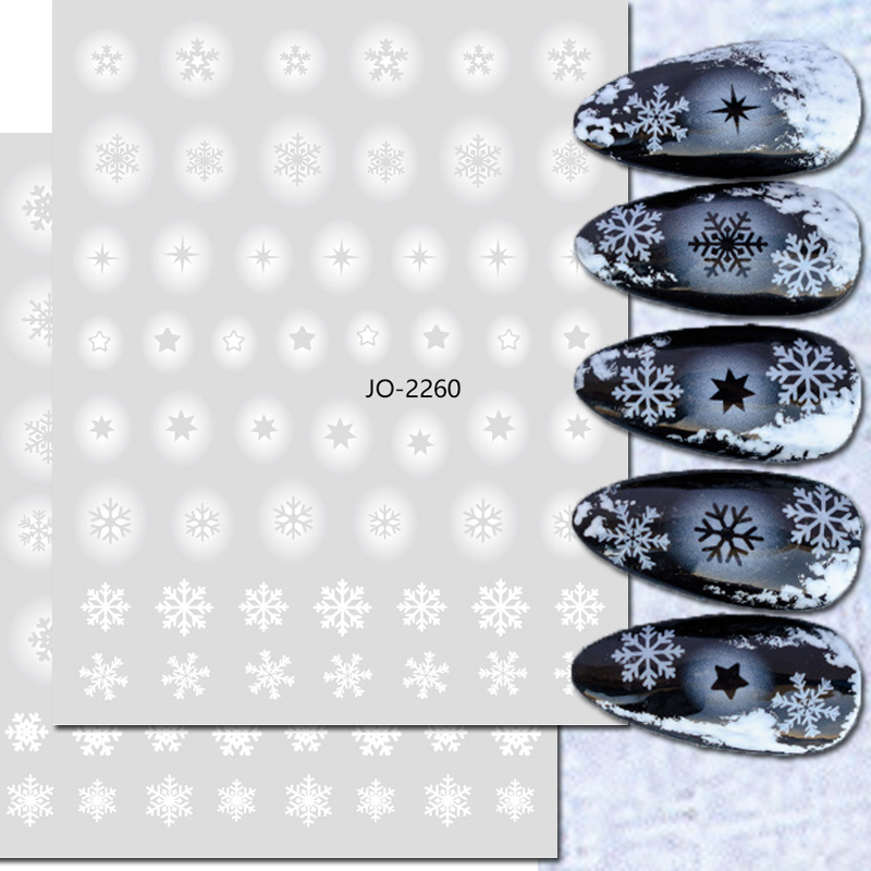 Nail Art Xmas Tree - Calcomanías 3d para decoración de uñas,