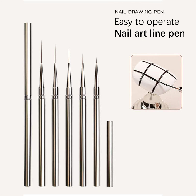 Nail Fan Brush - 1 Uds. Pinceles para decoración de