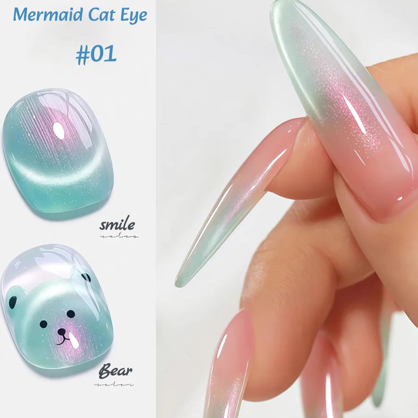 1 pieza ZH Esmalte de Uñas en  - Nail Art Pink Cat Eye reseña y precio