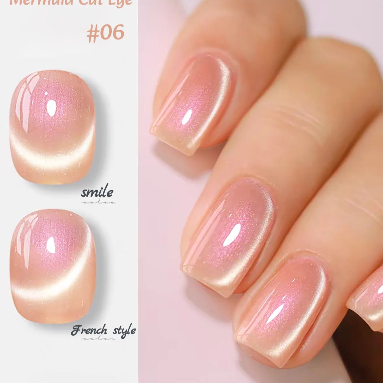 1 pieza ZH Esmalte de Uñas en  - Nail Art Pink Cat Eye reseña y precio
