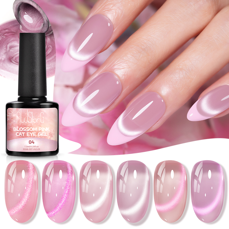AWStorG 7.5ML Flash Pure Lust  - Nail Art Pink Cat Eye reseña y precio