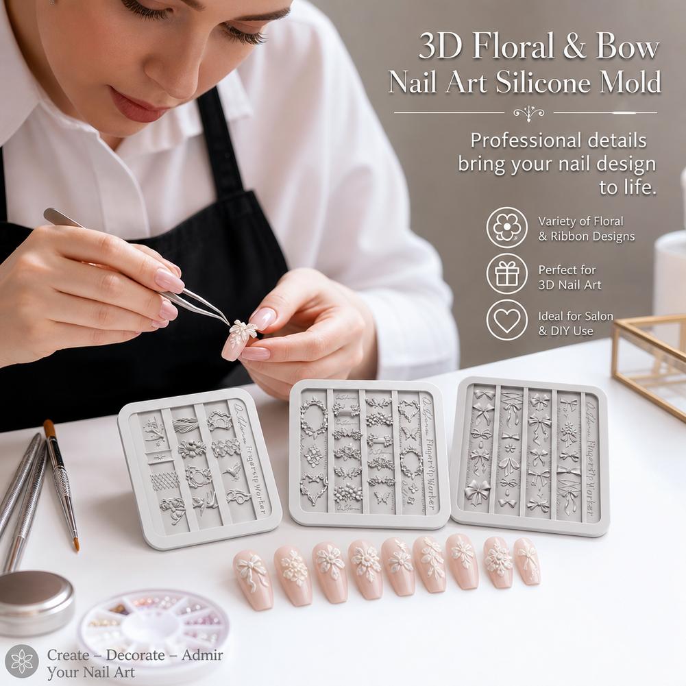 Molde de Silicona Artístico Vi - Nail Art Vintage reseña y precio