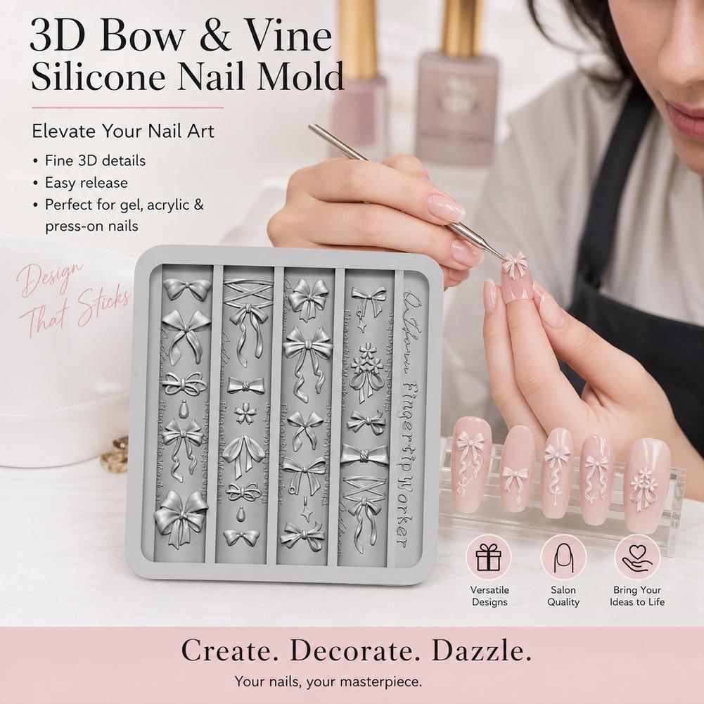 Molde de Silicona Artístico Vi - Nail Art Vintage reseña y precio