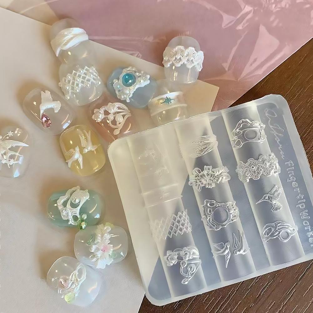 Molde de Silicona Artístico Vi - Nail Art Vintage reseña y precio