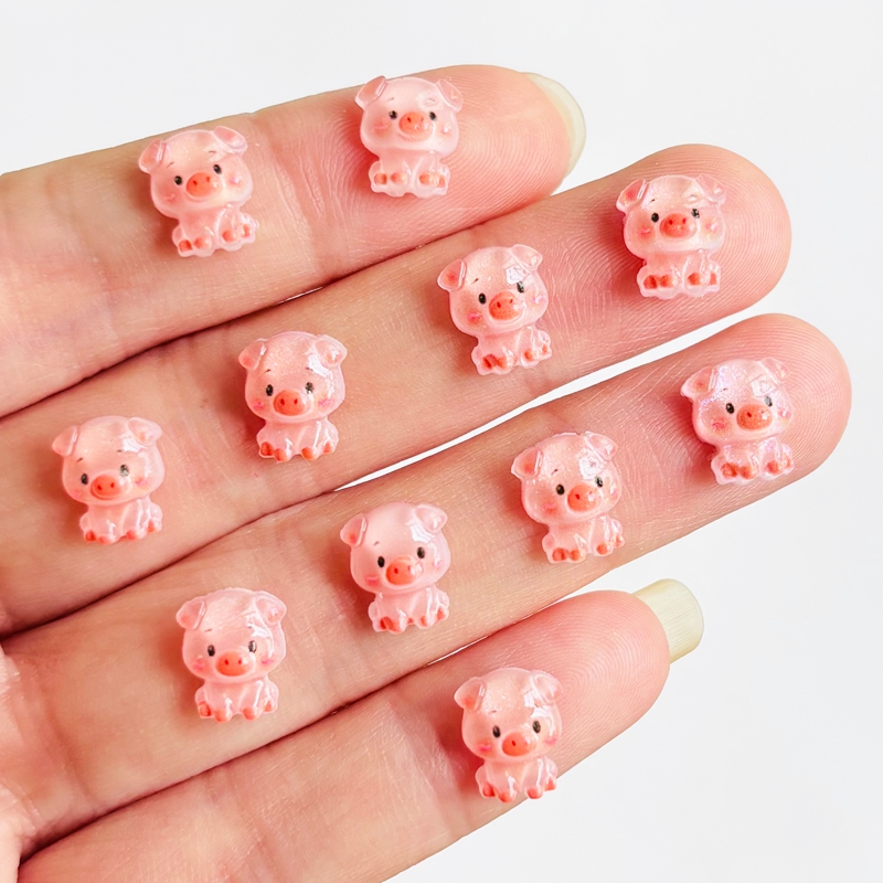 60 piezas de mini cerdos de di - Nail Art Vintage reseña y precio