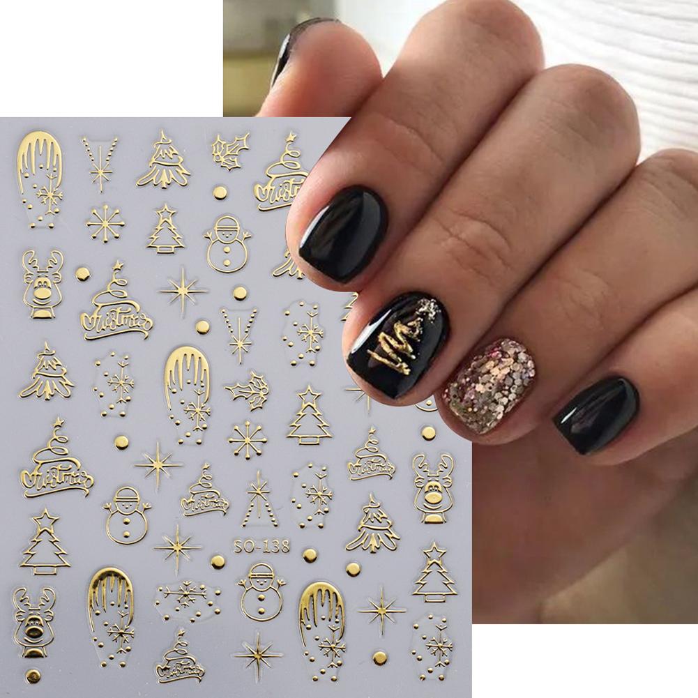 Pegatinas navideñas para decor - Nail Art Xmas Tree reseña y precio
