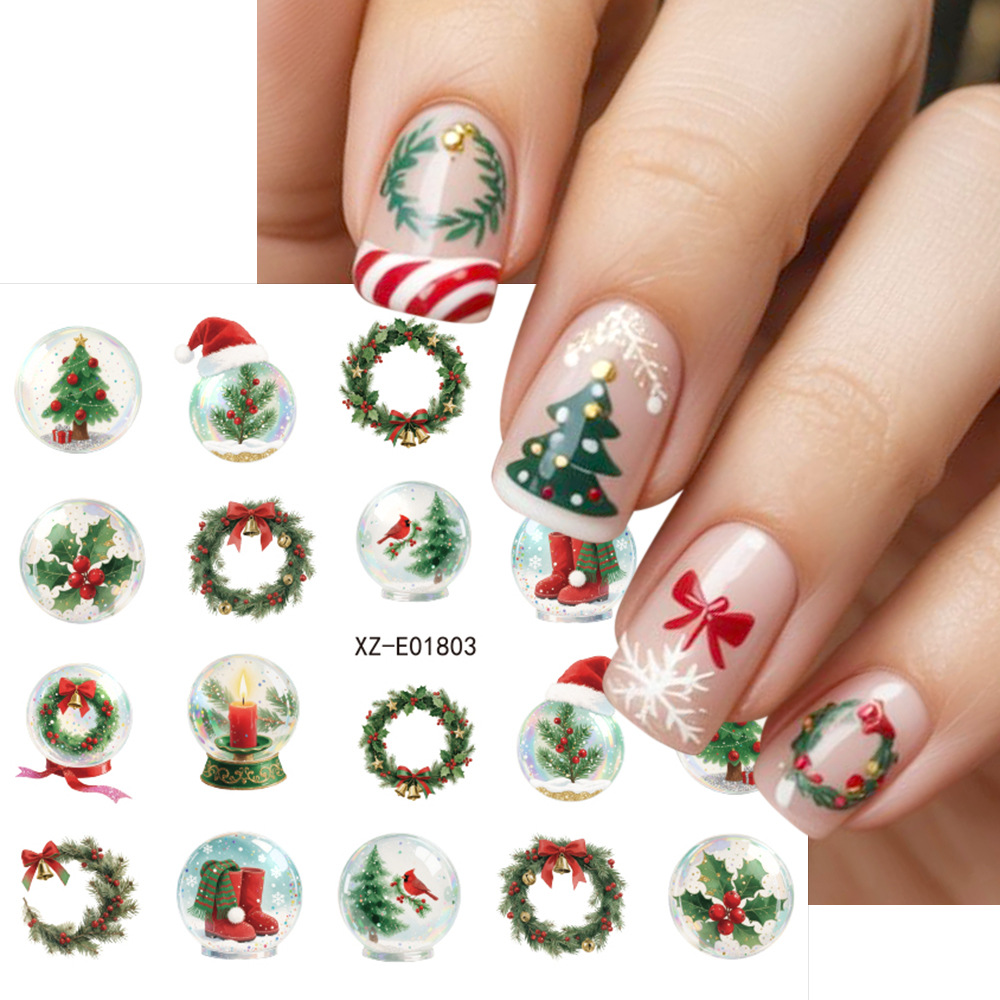30 piezas/set de pegatinas nav - Nail Art Xmas Tree reseña y precio