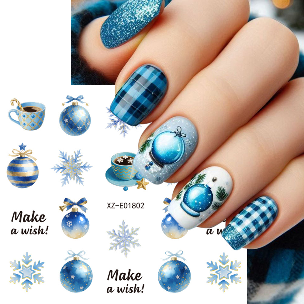 30 piezas/set de pegatinas nav - Nail Art Xmas Tree reseña y precio