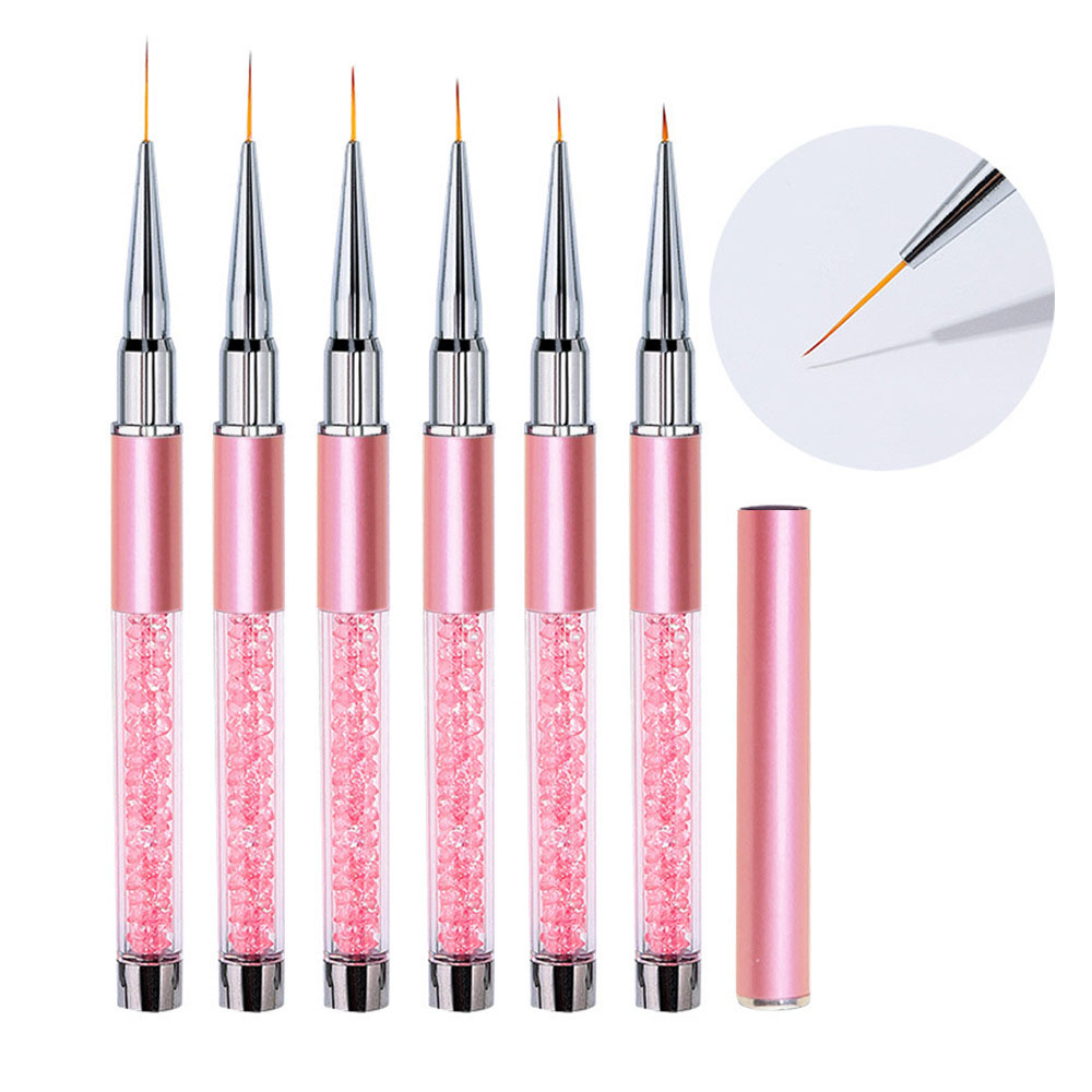 Juego de 6 Pinceles de Acrílic - Nail Fan Brush reseña y precio