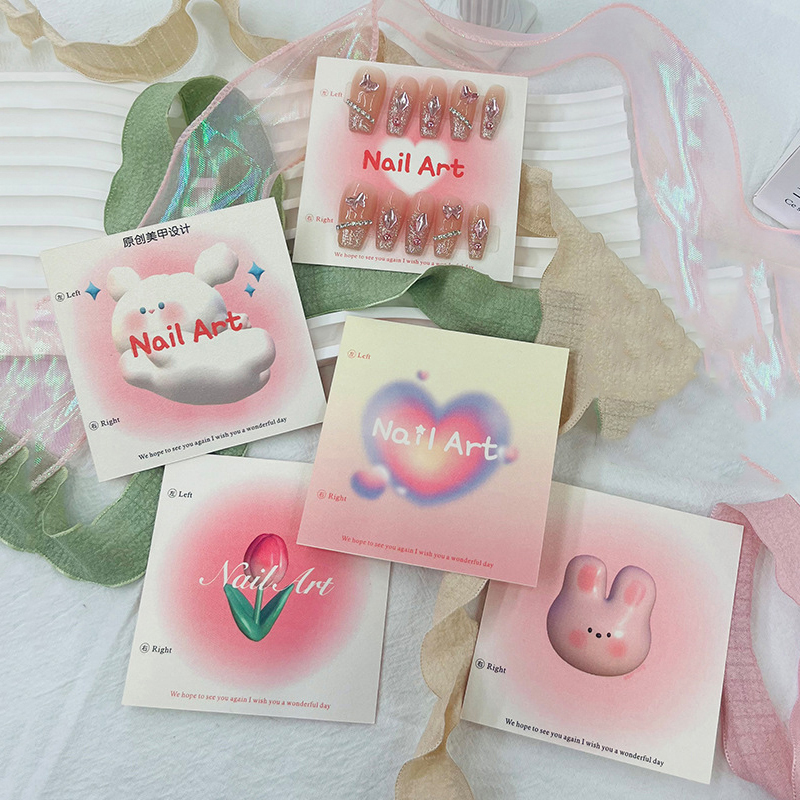 50 Uds 6,5x6,5 cm 8x8cm tarjet - Nail Art Viral reseña y precio