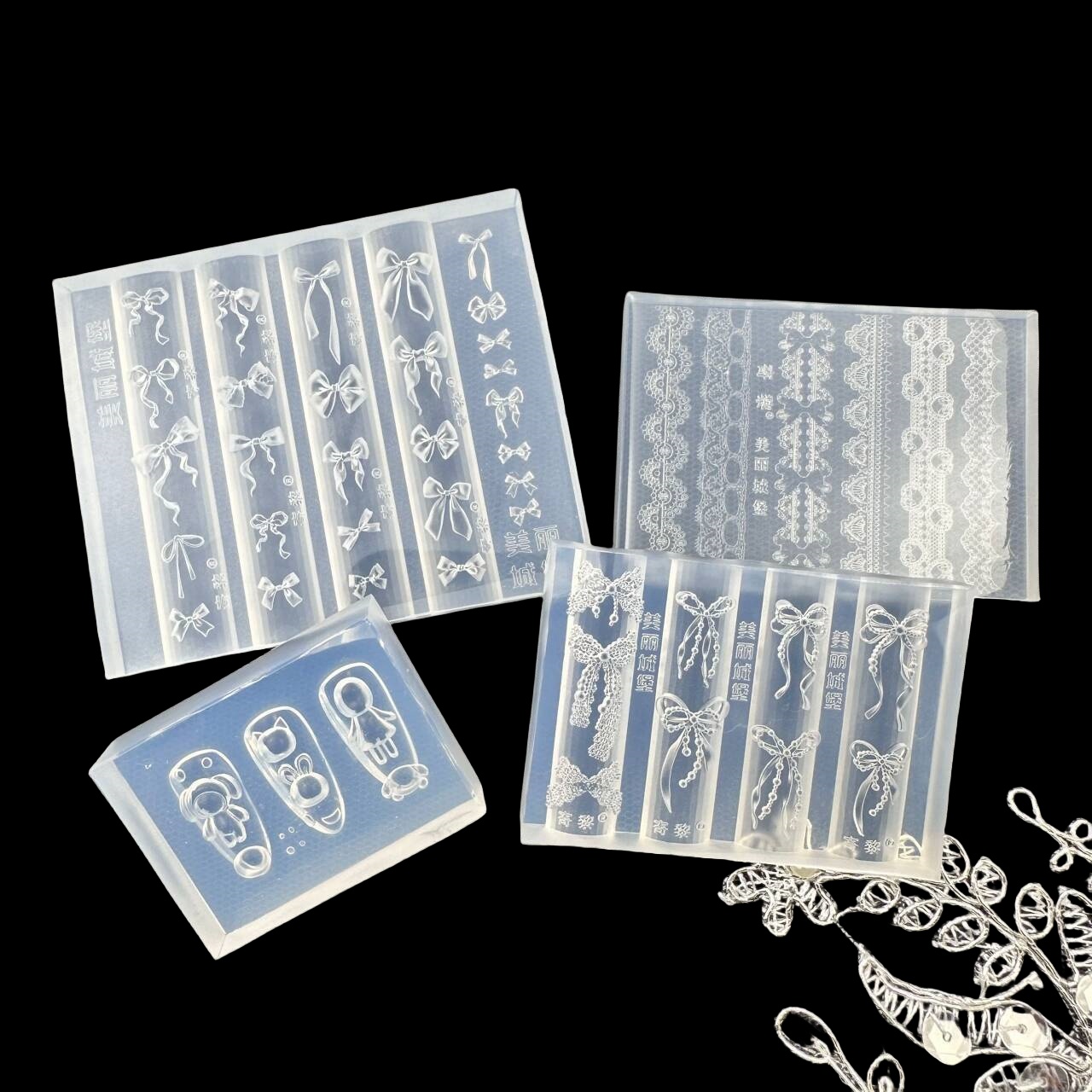 Molde de Silicona 3D con Diseñ - Nail Art Zone reseña y precio
