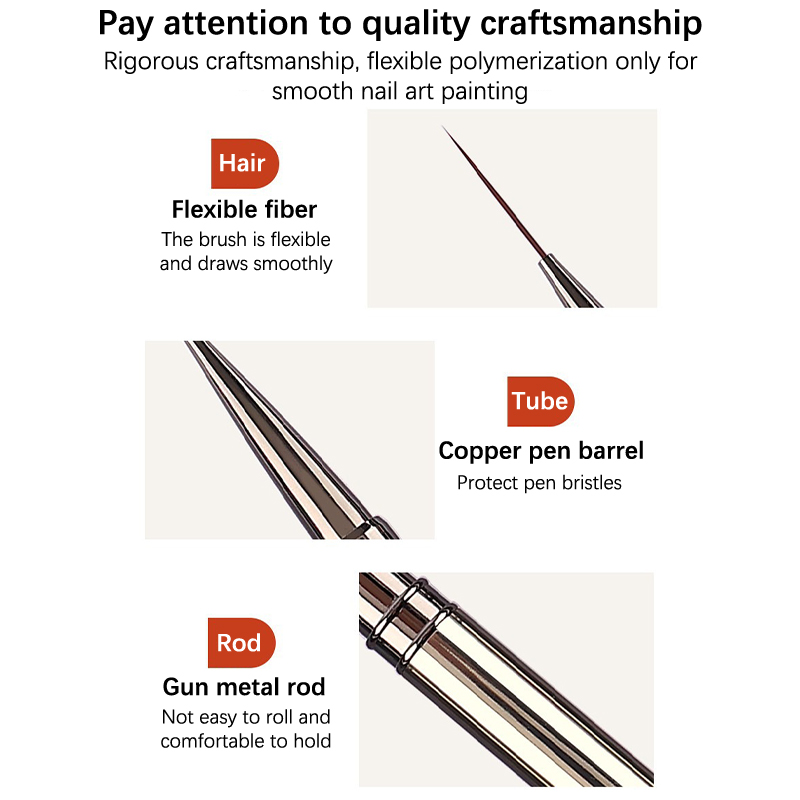 1 Uds. Pinceles para decoració - Nail Fan Brush reseña y precio