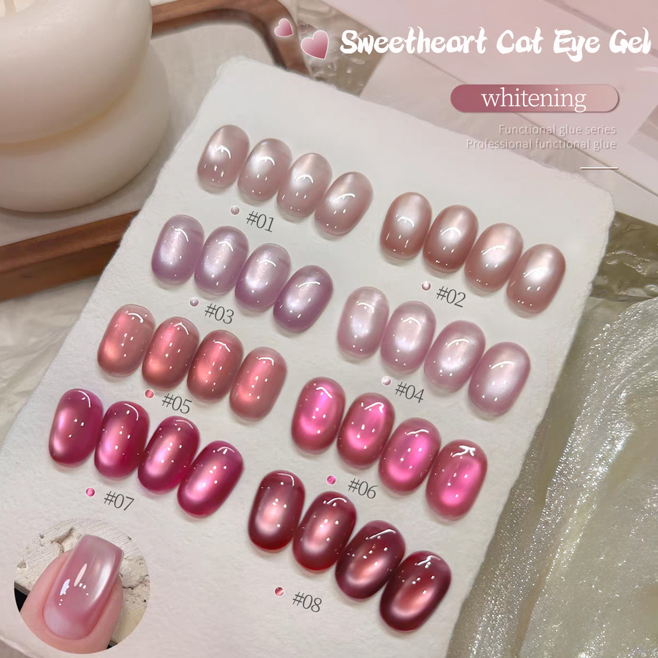 1 unidad TC 2026 Popular de Ve - Nail Art Pink Cat Eye reseña y precio
