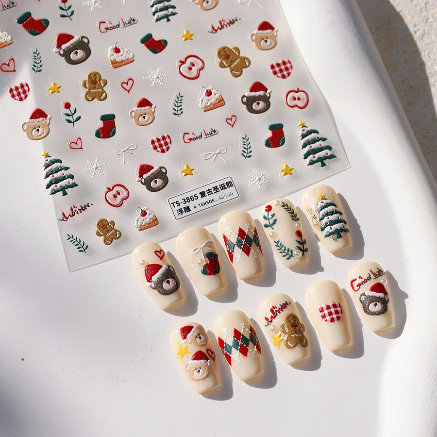 Lindas pegatinas para uñas de  - Nail Art Xmas Tree reseña y precio