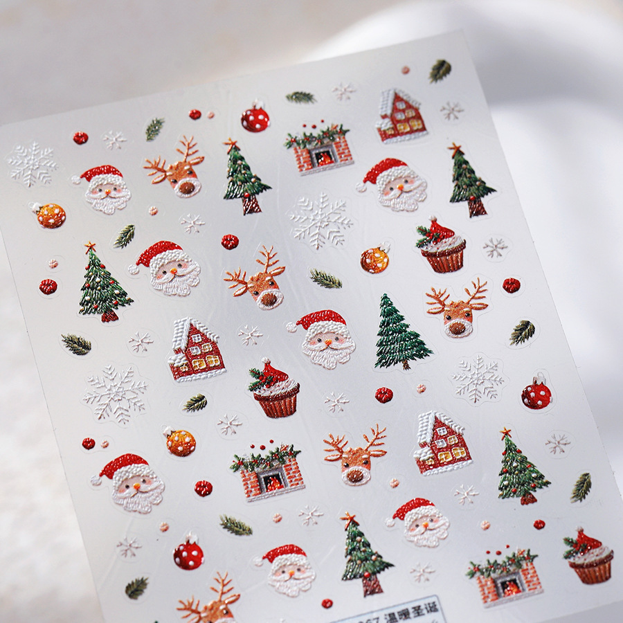 Lindas pegatinas para uñas de  - Nail Art Xmas Tree reseña y precio