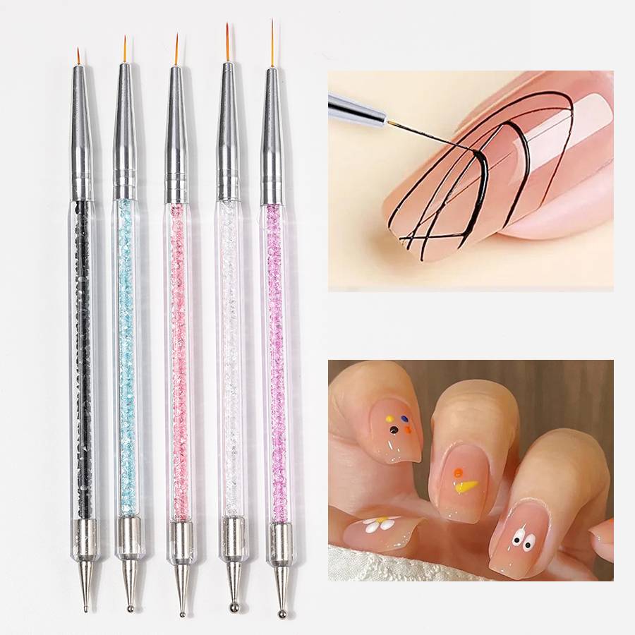 Juego de pinceles de doble pun - Nail Fan Brush reseña y precio