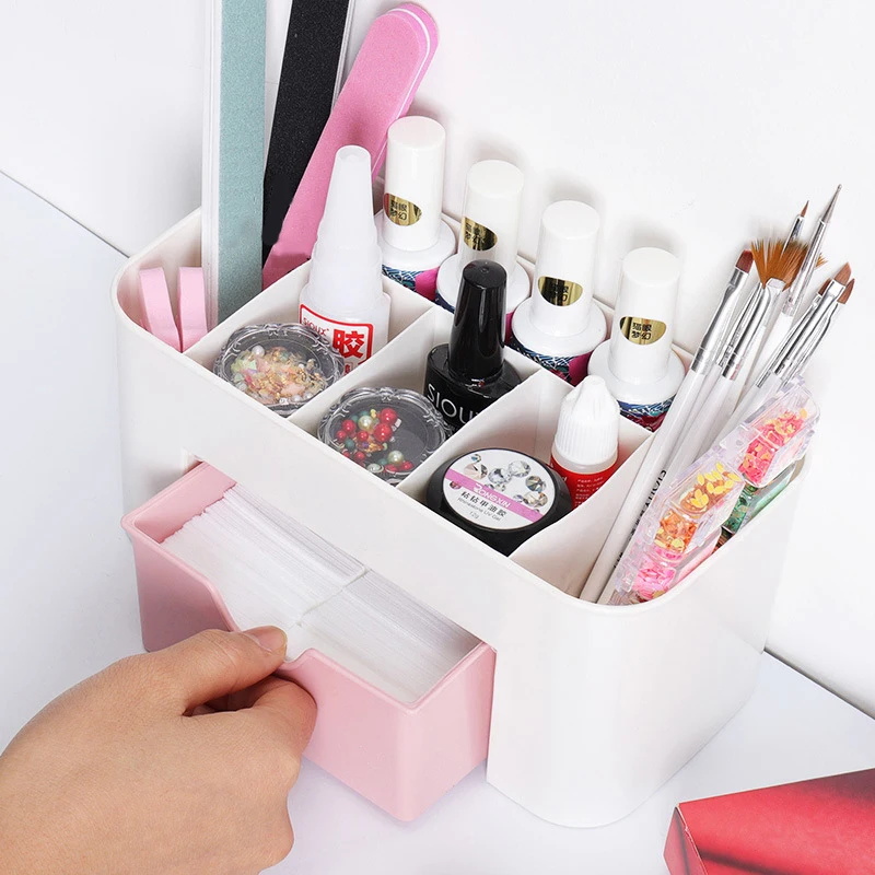 Organizador de uñas, cajón de  - Nail Fan Brush reseña y precio