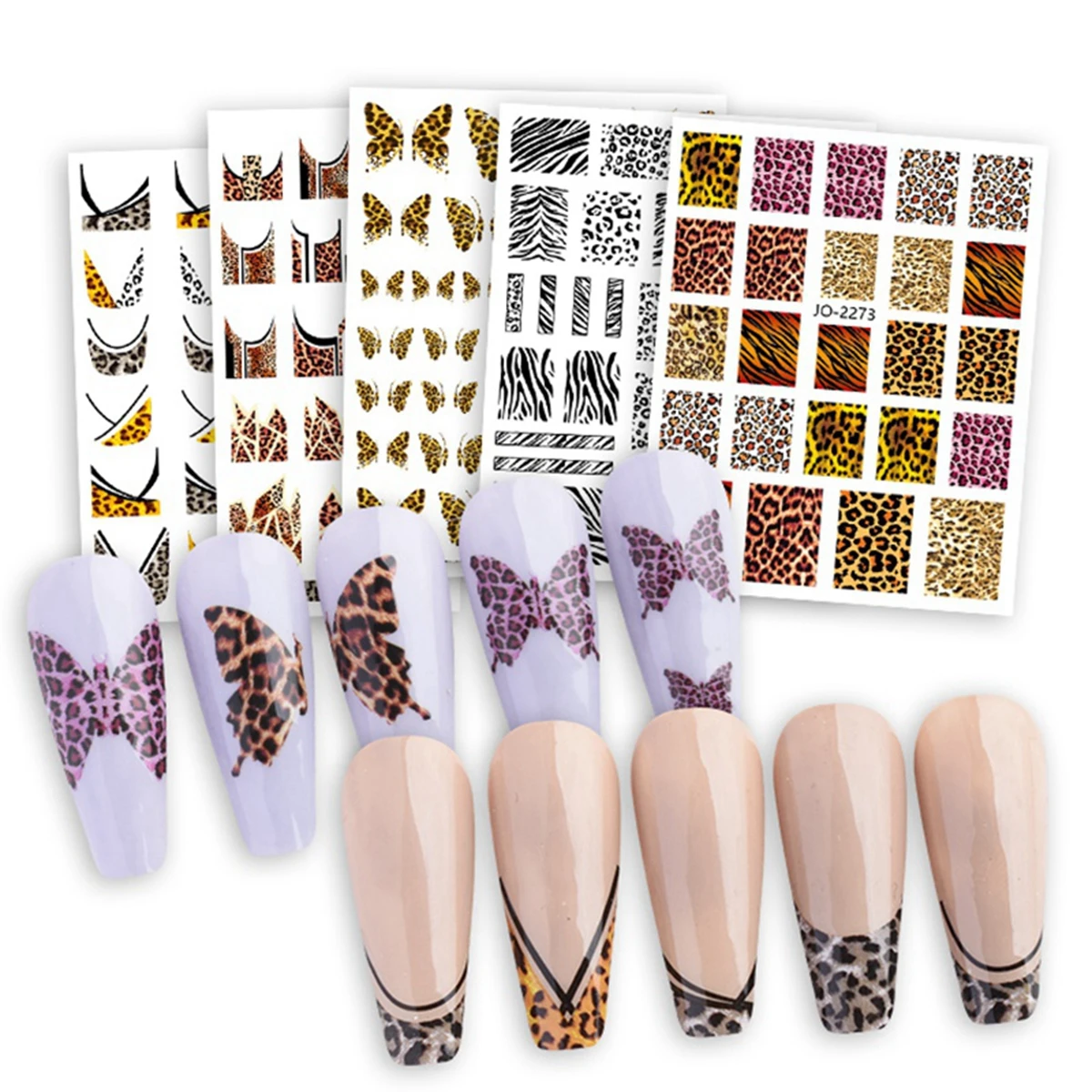 Serie de pegatinas con estampa - Nail Art Zebra Design reseña y precio